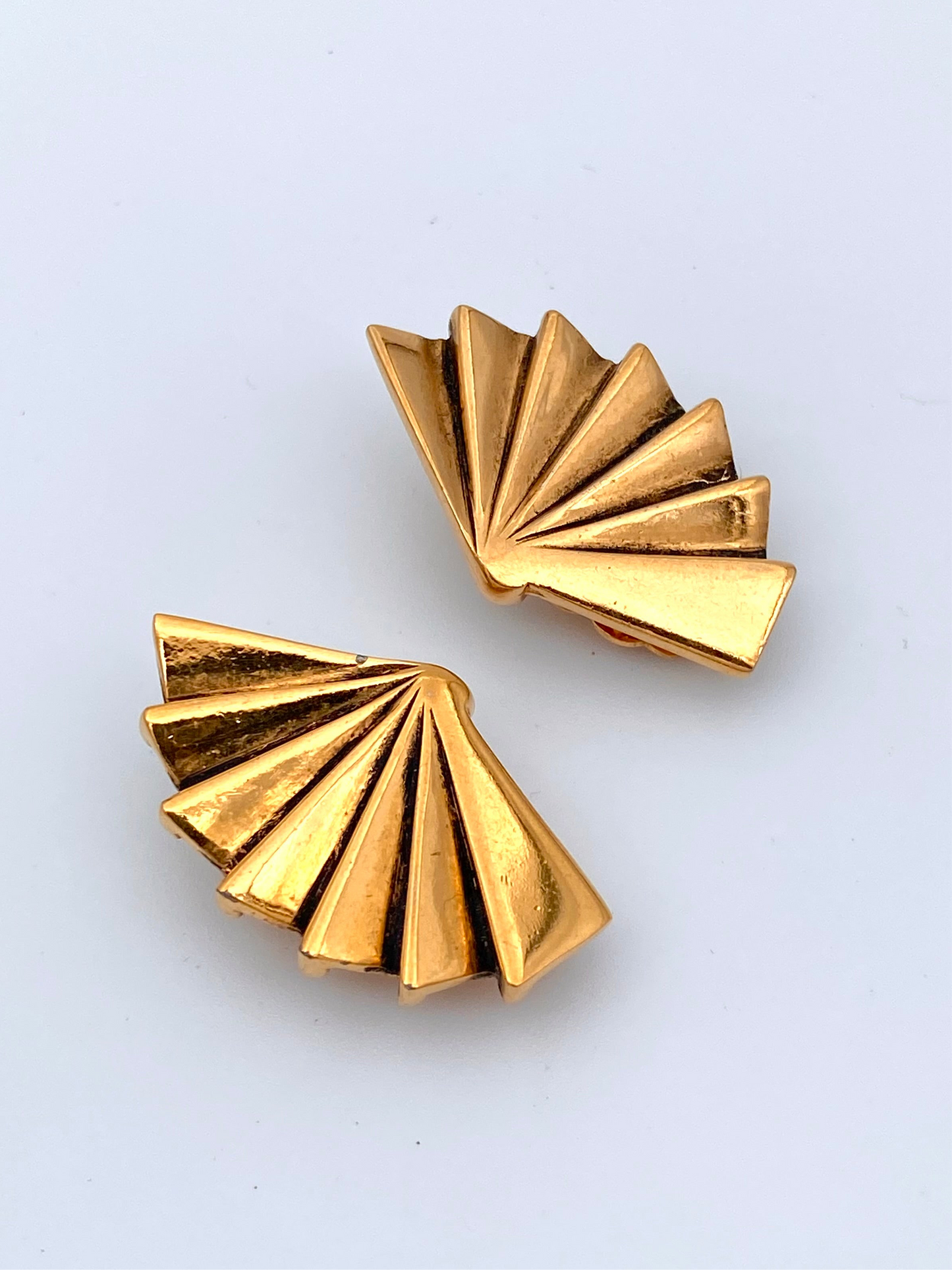 Clips "éventails" plaqués or