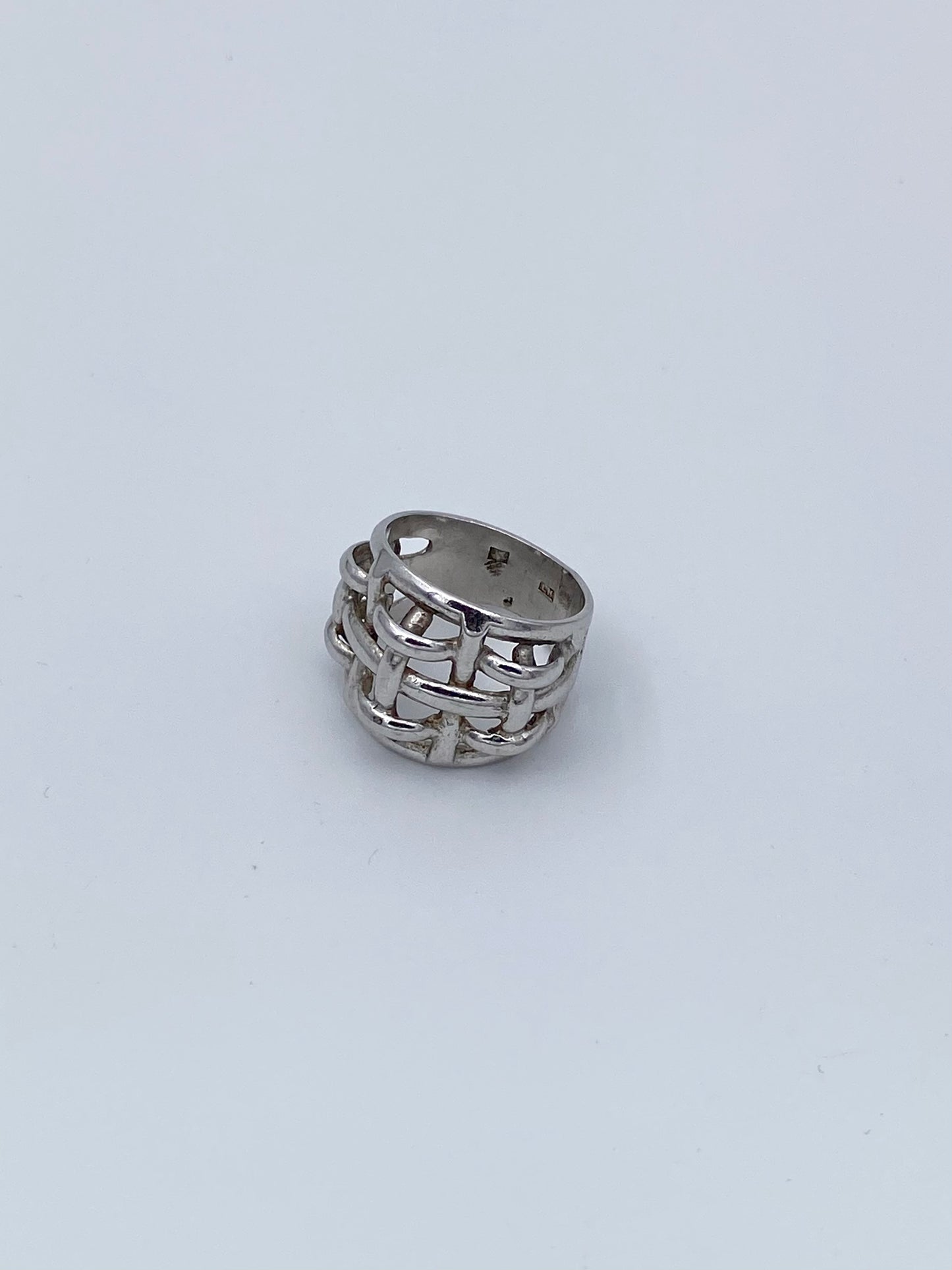 Bague argent tressée