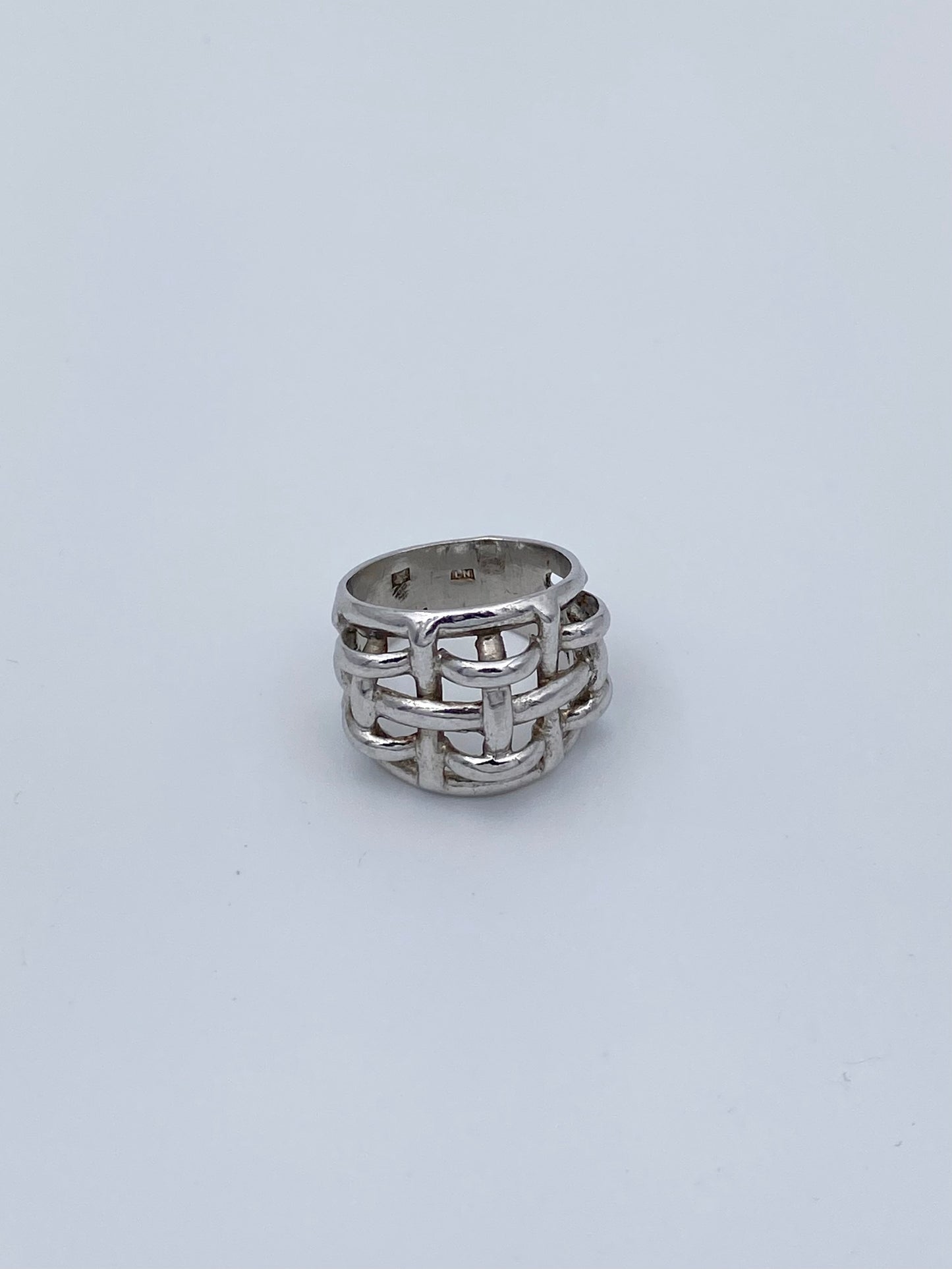 Bague argent tressée