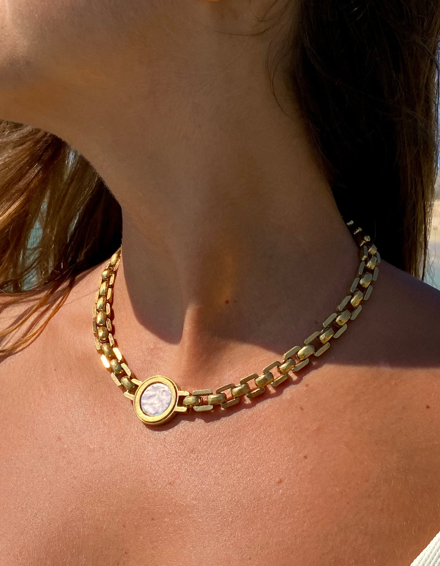 Collier à maillons épais