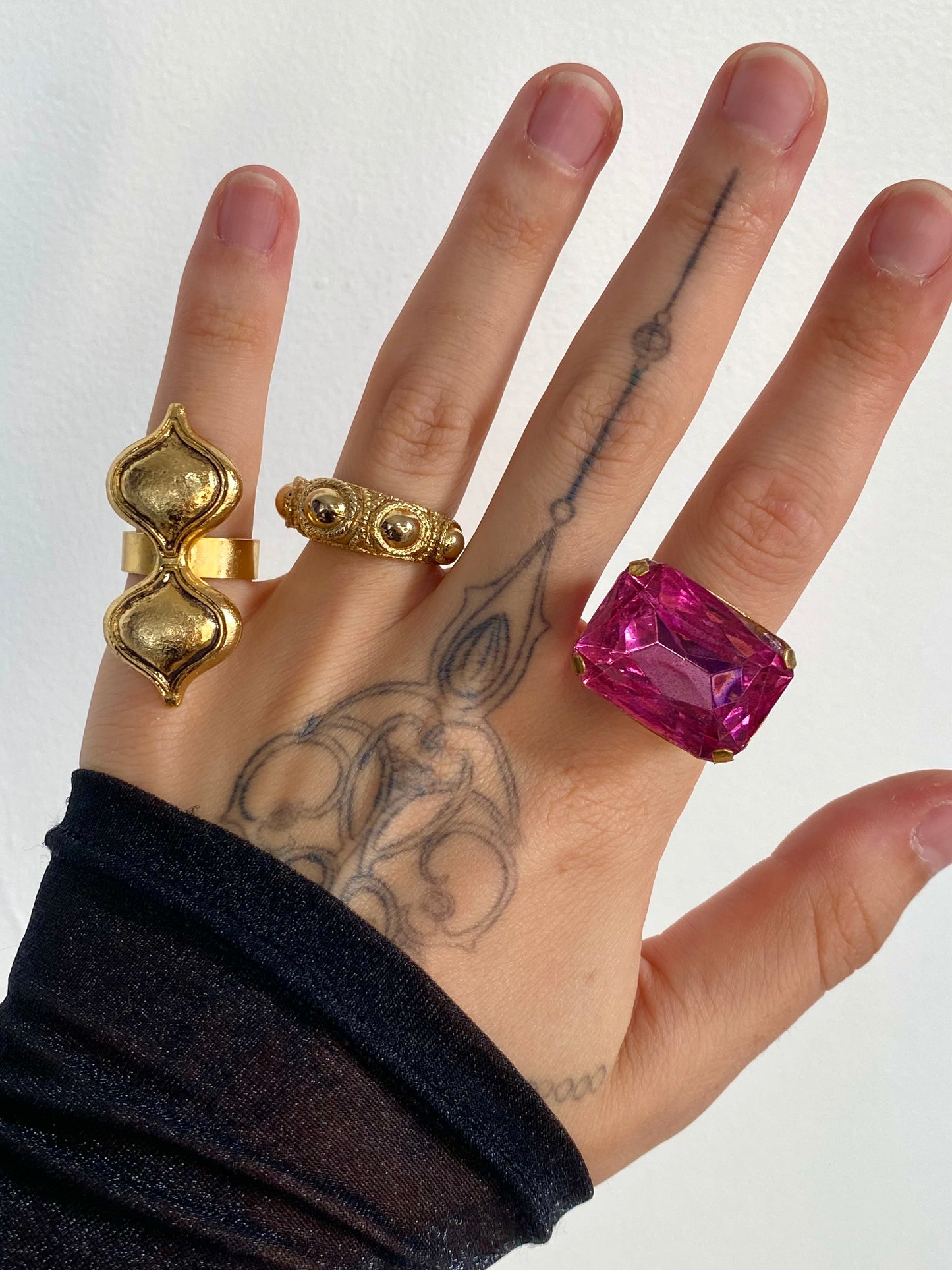 Bague patinée