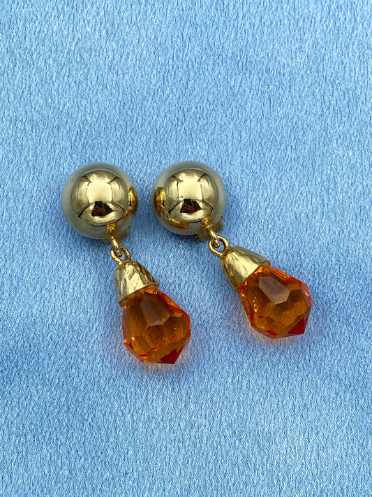 Clips pampilles oranges