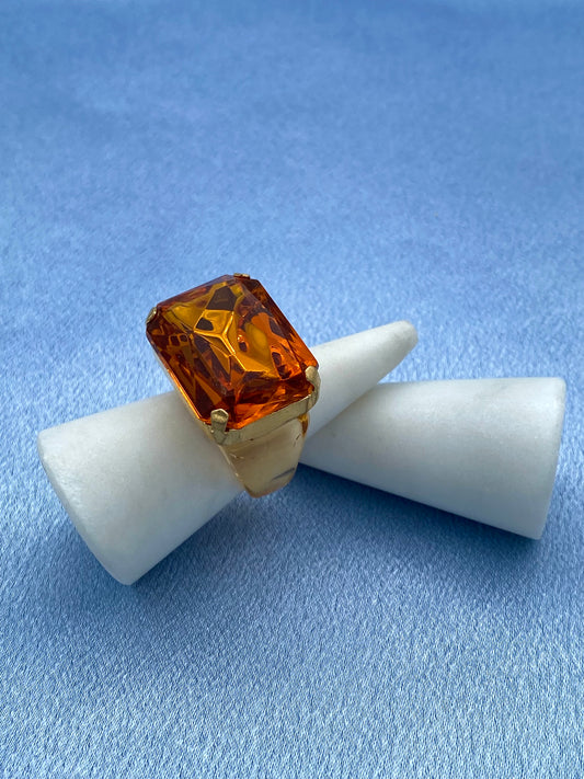 Bague "sunset" rectangle