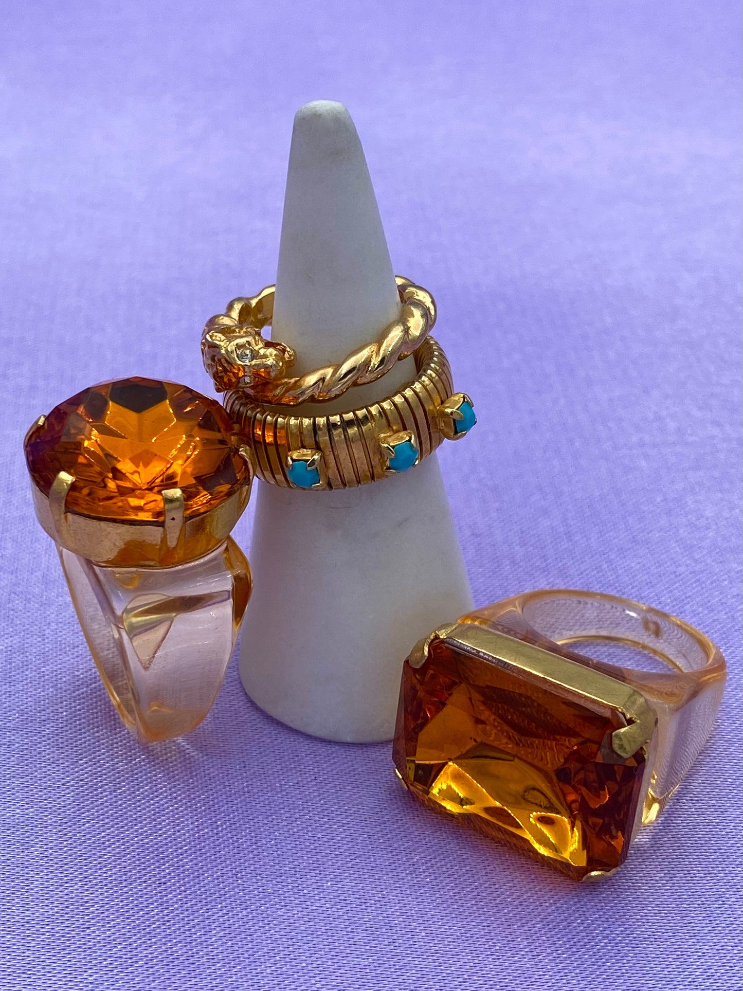 Bague "sunset" rectangle