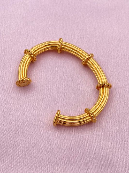 Bracelet jonc plaqué or