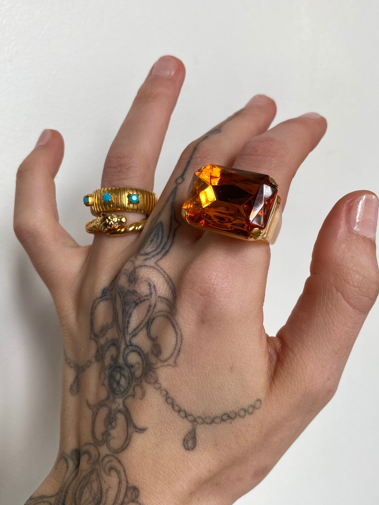 Bague "sunset" rectangle