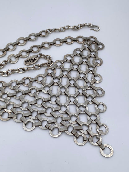Collier anneaux argentés