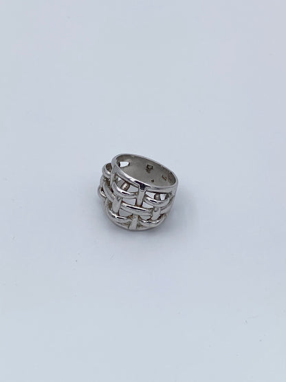 Bague argent tressée